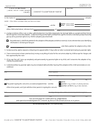 Document preview: Form PCA308 Consent to Adoption by Parent - Michigan