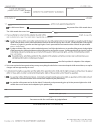 Document preview: Form PCA308A Consent to Adoption by Guardian - Michigan