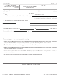 Document preview: Form PCA309 Consent to Adoption by Agency/Court - Michigan