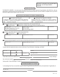 Form MC52 Request and Writ for Garnishment (Income Tax Refund/Credit) - Michigan, Page 4
