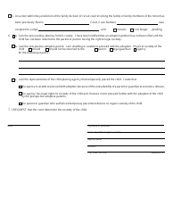 Form PCA335 Petition to Determine Custody of Child Temporarily Placed for Adoption - Michigan, Page 2