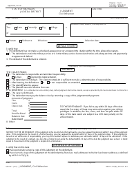 Form CIA02 Download Fillable PDF or Fill Online Judgment - Civil ...