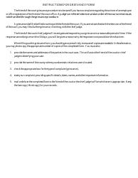 Form FOC1A Friend of the Court Grievance - Michigan, Page 2