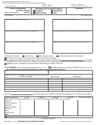 Document preview: Form FOC10 Uniform Child Support Order - Michigan