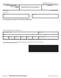 Form FOC14 Bench Warrant - Michigan, Page 2