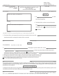 Document preview: Form FOC19 Motion and Order to Show Cause for Contempt (Custody/Parenting Time) - Michigan