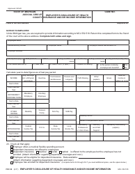 Form FOC22 Employer&#039;s Disclosure of Health Insurance and/or Income Information - Michigan