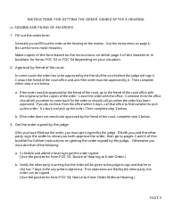 Form FOC29 Order Regarding Change of Domicile/Legal Residence - Michigan, Page 5