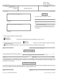 Document preview: Form FOC45 Motion for Lien - Michigan