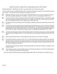 Form FOC62 Order Modifying Ex Parte Order - Michigan, Page 4