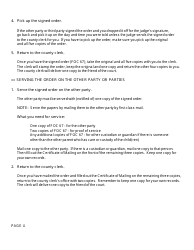 Form FOC67 Order Regarding Parenting Time - Michigan, Page 4