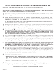 Form FOC66 Response to Motion Regarding Parenting Time - Michigan, Page 6