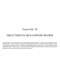 Form FOC79 Objection to Child-Support Review - Michigan, Page 2