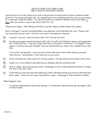 Form FOC78 Objection to Proposed Order - Michigan, Page 6