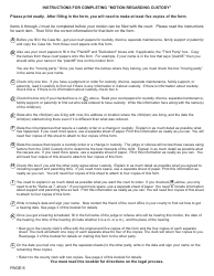 Form FOC87 Motion Regarding Custody - Michigan, Page 6