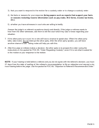 Form FOC88 Response to Motion Regarding Custody - Michigan, Page 5