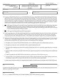 Form FOC102 Order Exempting Case From Friend of the Court Services - Michigan, Page 2
