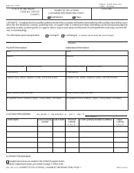 Form FOC100 Domestic Relations Judgment Information - Michigan