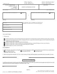 Form FOC84 Order Suspending License - Michigan, Page 2