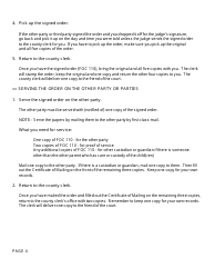 Form FOC110 Order Regarding Payment Plan/ Discharge of Arrears - Michigan, Page 4