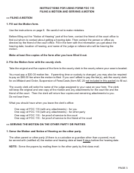 Form FOC115 Motion Regarding Change of Domicile/Legal Residence - Michigan, Page 3