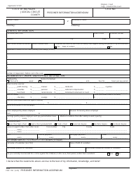 Document preview: Form FOC118 Prisoner Information Addendum - Michigan