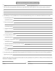 Form PCM215A Certification and Report on Petition for Judicial Admission - Michigan, Page 2