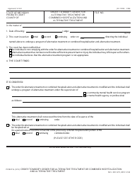 Form PCM217A Order to Modify Order for Alternative Treatment or Combined Hospitalization and Alternative Treatment - Michigan