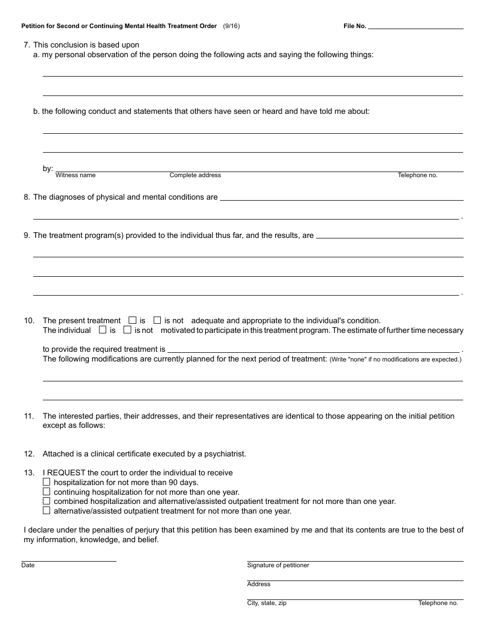 Form PCM218 - Fill Out, Sign Online and Download Fillable PDF, Michigan ...