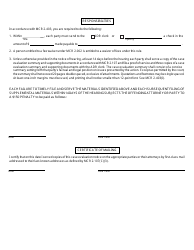 Form MC31 Case Evaluation Notice - Michigan, Page 2