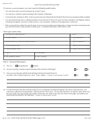 Form MC34 Case Evaluator Application - Michigan