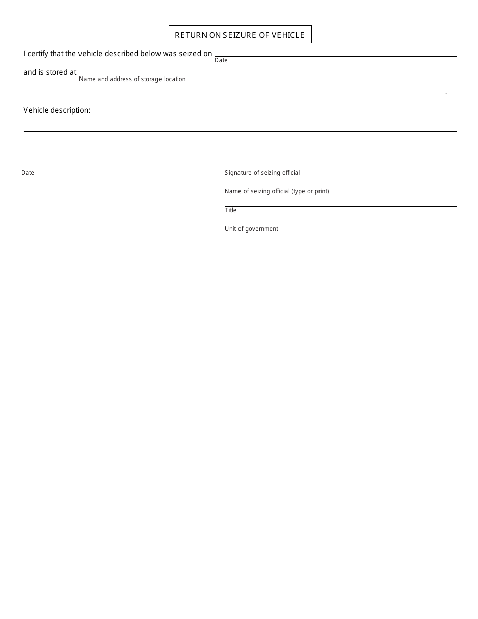 Form MC63 Motion and Order to Seize Vehicle Subject to Forfeiture - Michigan, Page 2