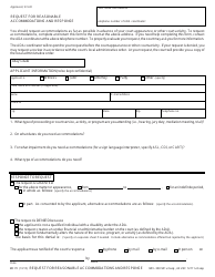 Document preview: Form MC70 Request for Reasonable Accommodations and Response - Michigan
