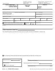 Form MC200 Felony Set - Michigan, Page 2