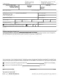 Form MC200 Felony Set - Michigan, Page 3