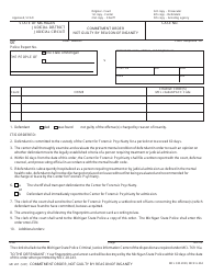 Form MC207 Download Fillable PDF or Fill Online Commitment Order, Not ...