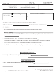 Document preview: Form MC211 Order for Substance Abuse Evaluation - Michigan