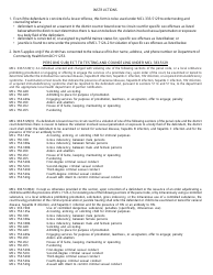 Form MC234 Order for Counseling and Testing for Disease/Infection - Michigan, Page 2