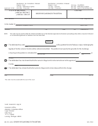 Document preview: Form MC270 Order Regarding Extradition - Michigan