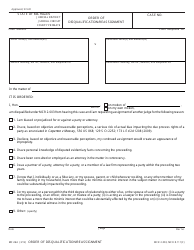 Form MC264 Order of Disqualification/Reassignment - Michigan