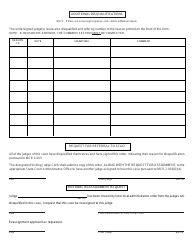 Form MC264 Order of Disqualification/Reassignment - Michigan, Page 2