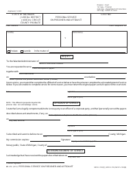 Document preview: Form MC273 Personal Service on Prisoner and Affidavit - Michigan