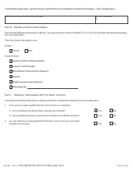 Form MC281A Civil Mediator Application - Michigan, Page 3