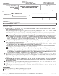 Document preview: Form MC406B Order on Petition to Discontinue Sex Offender Registration - Michigan