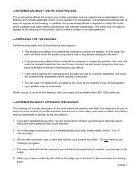 Form MC406A Petition to Discontinue Sex Offender Registration - Michigan, Page 7