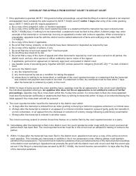 Form DC53 Appeal Worksheet for Application for Leave to Appeal - Michigan, Page 3