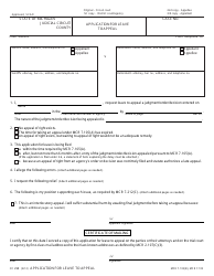 Document preview: Form CC298 Application for Leave to Appeal Form - Michigan