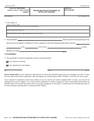 Document preview: Form JC85 Order Denying Appointment of Appellate Counsel - Michigan