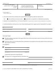 Document preview: Form JC102 Request and Order for Court - Appointed Attorney - Michigan