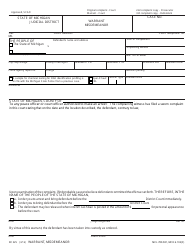 Form DC225 Complaint - Misdemeanor - Michigan, Page 2